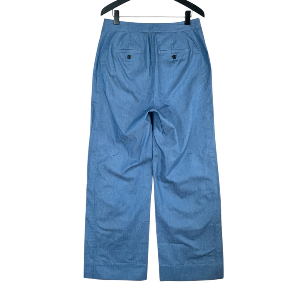 NWT Derek Lam 10 Crosby Eli Wide Leg Pants in Medium Blue Size 8 - Picture 10 of 12